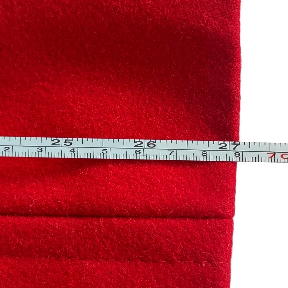 Centigrade Vibrant Red Wool-Blend Single Breasted Button-Up Pea Coat Size XS - Picture 12 of 13